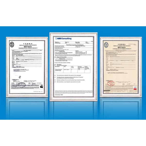 White Color Marine Polyester Braided Rope For Ship Towing Mooring UV Resistance 8 Strand Vessel Rope