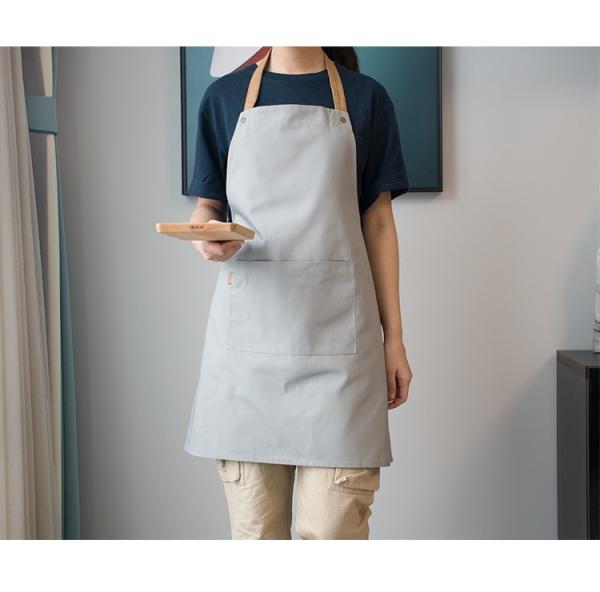 O verde azul preto personalizou Logo Cotton Kitchen Apron Durable para cozinhar o cozinheiro chefe