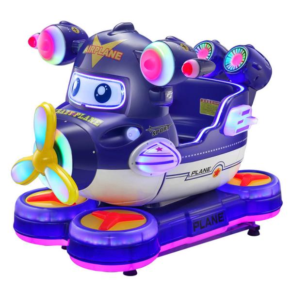 US Plug Design Crazy Plane Rocking Machine para crianças de 6 anos de idade em entretenimento interior
