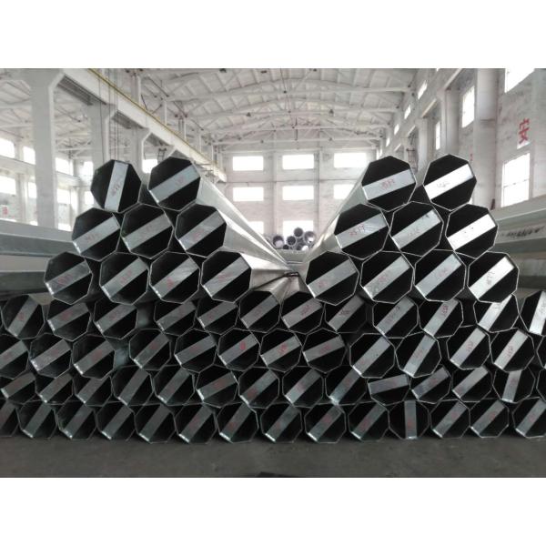 Q345 Material 35FT 3mm Thick Hot Dip Galvanized Electric Steel Poles