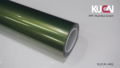 Mamba Green Vehicle Paint Protection Film , TPU PPF Film Customizable Color