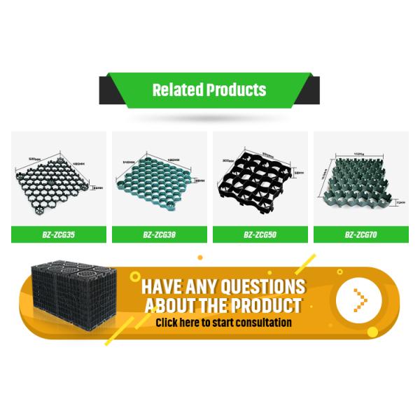 Защитите газон с помощью 480x520 мм стабилизации почвы проницаемой мостовой и пластиковой автомобильной мостовой