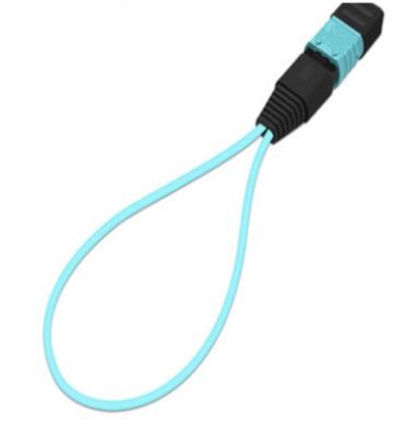 OM3 24 Fiber Optical MPO Loopback Male to Female ROHS ISO Certification