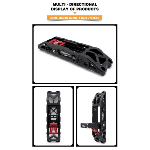 Сверхдорожная спираль алюминия боковые двери панцирь складной шаг педаль для Jeep Wrangler