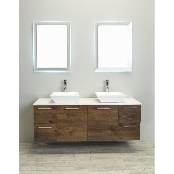 New Style Bathroom Furniture Modern Vanity Cabinets Plywood / MDF