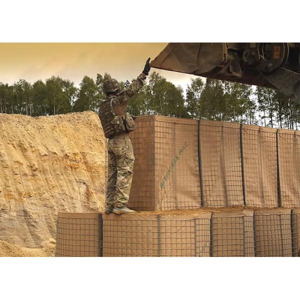 Профессиональный барьер Хеско стены песка диаметр провода 3 до 5 Мм для военной защиты