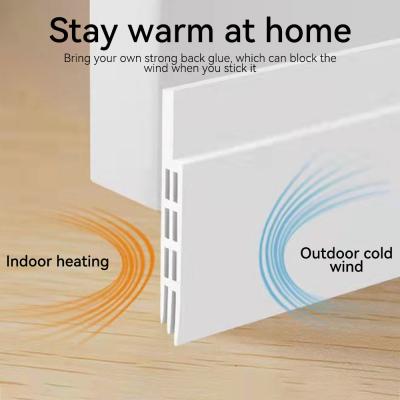TPE Interior Door Sealing Strip Self Stick Door Sweep 120cm