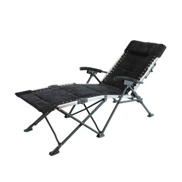 Foldable Fabric Camping Chair With Footrest Leg Rest for Outdoor Portable Big Camping