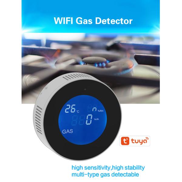 Glomarket Tuya Wi-Fi сигнализация светодиодный цифровой детектор утечки газа датчик детектор утечки газа