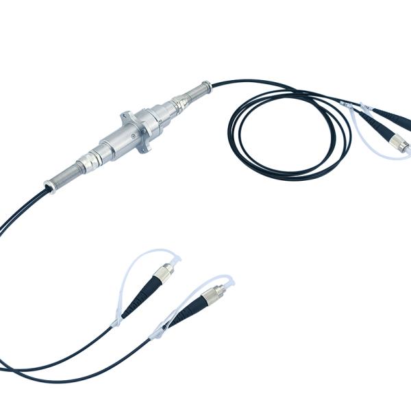 2 Channel Fiber Optic Slip Ring 300rpm Speed 100 Million Revolutions Lifespan