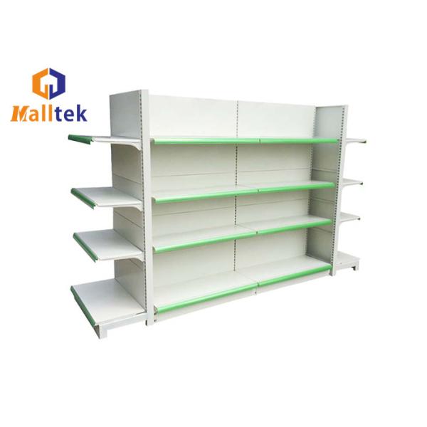 Metal Multi Tier Heavy Duty Grocery Store Shelves Advertising For Hypermarket
