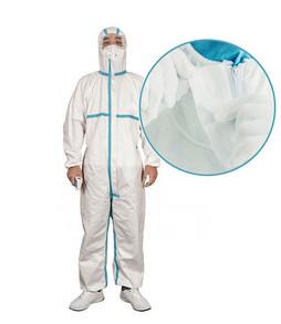 Surgical SMS Disposable Body Suit Laboratory Protective Clothing With CE