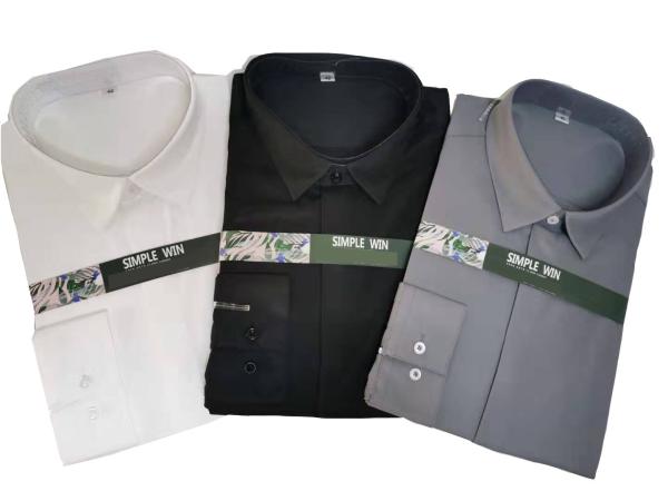 Advantageous Men's Mandarin Collar Shirts Breathable and Environmentally Friendly