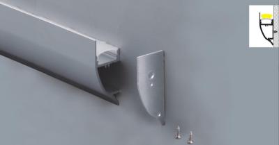 Extrusion LED Aluminium Profile 2000mmX17.3mmX42mm For Flexible LED Strips