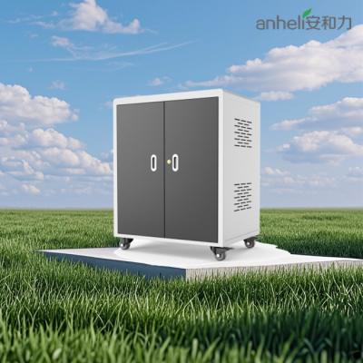 Laptops Charging Station Cabinet 30 AC Sockets Charging Cart 