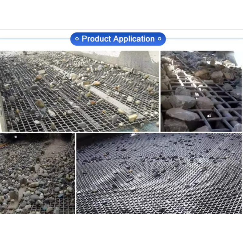 65Mn High Strength Crimped Wire Mesh with Different Mesh Sizes for Mining Ore Separation and Stone Crushing