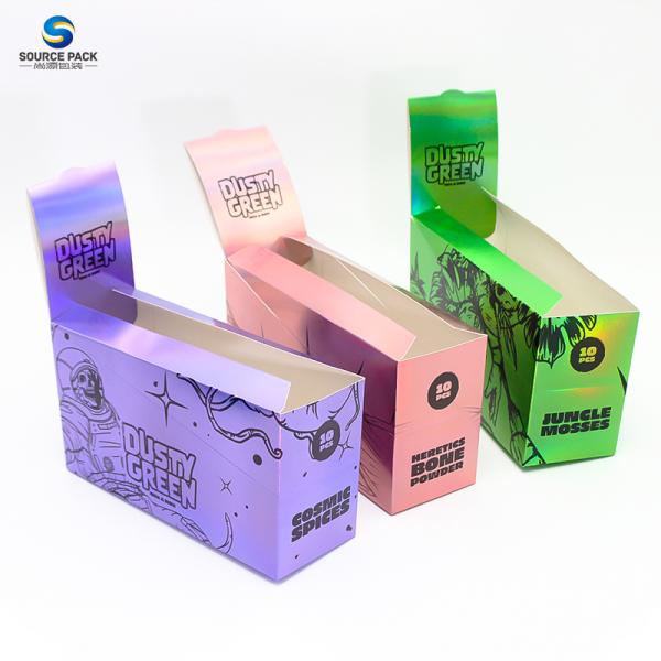 Голограммный дисплей Сигарные упаковочные коробки с металлическим печатным процессом