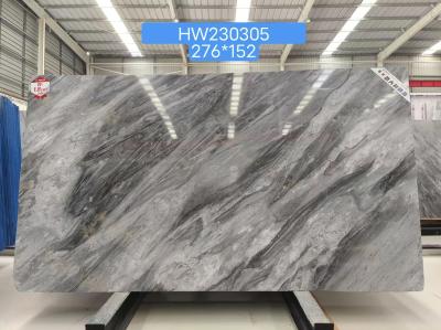 Italy White Gray Marble Natural For Feature Walls Staircase Flooring Applications