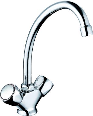Cromo acabamento torneiras de mistura de cozinha de luxo contemporâneo torneira de cozinha de latão