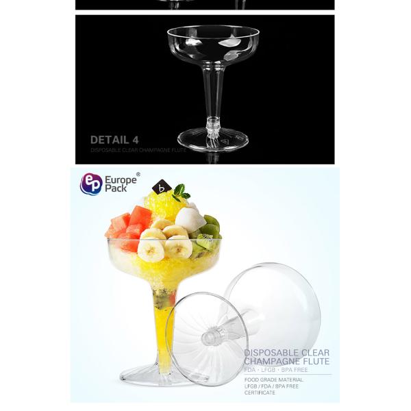 Amazon top seller 2019 disposable PS clear 4oz plastic dessert cup
