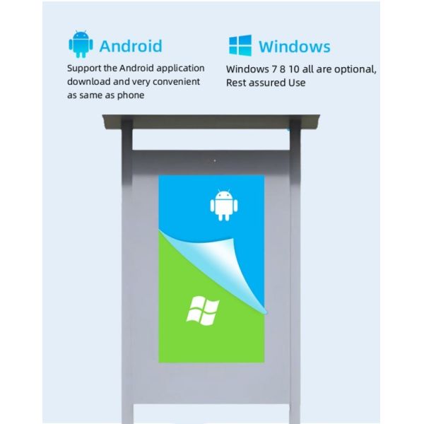 49 inch Portable CMS Advertising Software Touch outdoor lcd advertising display