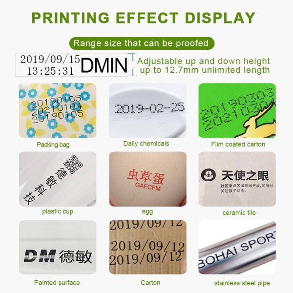 Bag Bottle Printing Machine Brand Logo Expire Date Coding Machine Small Handheld Inkjet Printer Plastic Mini Printer Machine