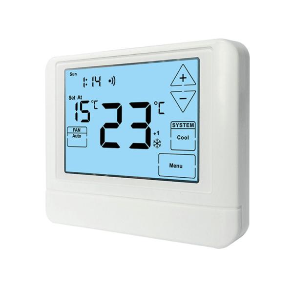 Wifi 24V Sala sem fio termostato semanal ABS Programável Ar condicionado TUYA termostatos