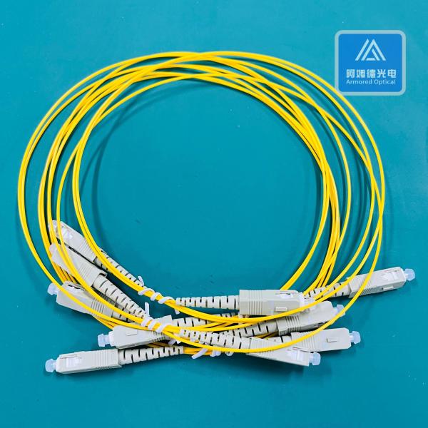 SC-SC-1M Simplex Multi Mode Patch Cord 1.3mm Yellow and Orange LSZH Patch Lead