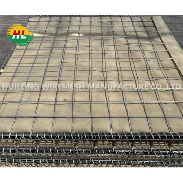 Geotextile Lined Hdpe Hesco Defensive Barriers Galvanized Earth Filled  Protection