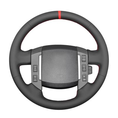 Car Accessories Custom Color Hand Stitched Genuine Leather Steering Wheel Cover for Land Rover Freelander 2 II LR2 (L359)