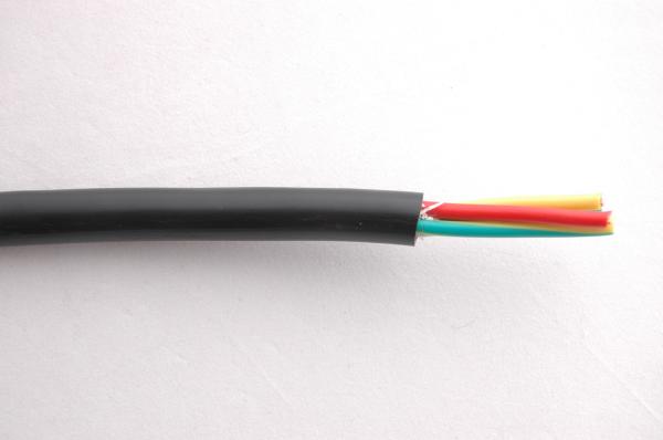 PVC Insulation Flexible Round Control Cable KVV 450/750V in black color