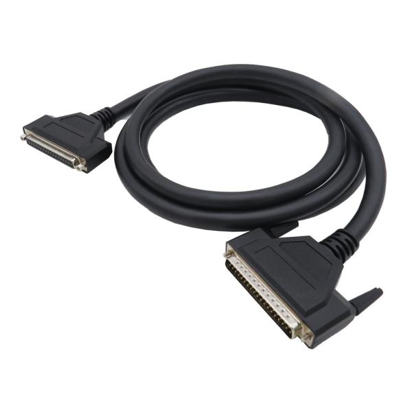 PA66 DB D-Sub 37 Pin Connector Electrical Cable Assembly 90 Degree PCB Female