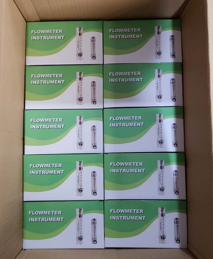 Water and Air Flowmeter 1/4 inch to 1 inch LZM Series Acrylic Panel with ± 4% Accuracy