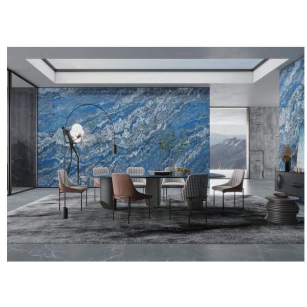 Плитка плиты сухой поливы зерна небесно-голубая для кофейни кислотоупорной