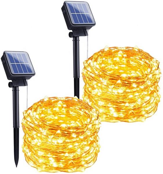 IP65 Solar Fairy Lights Outdoor Waterproof String Light 10m 2700k