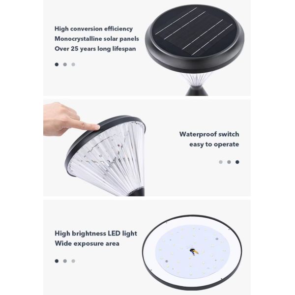 Versatile Solar Lawn Lights Outdoor Waterproof LED Garden Decor Lighting for Yard Patio