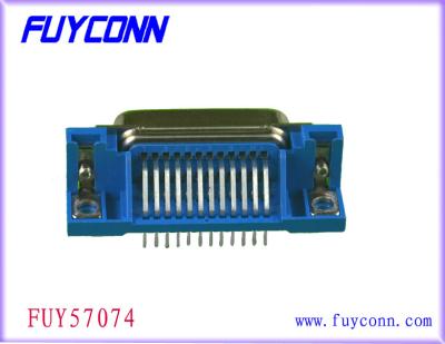 O conector R/A do PWB de 50 Pin Centronic Female com L suporte certificou o UL