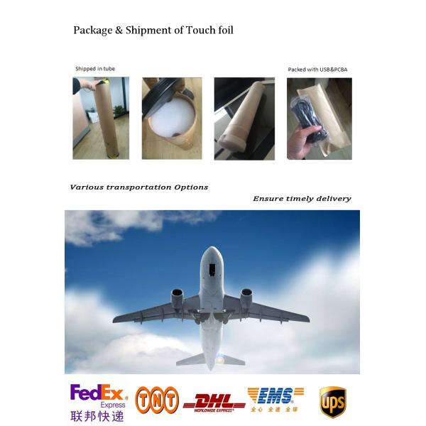 55'' Nano Touch Foil Transparent Touch Glass Screen Capacitive Touch Film