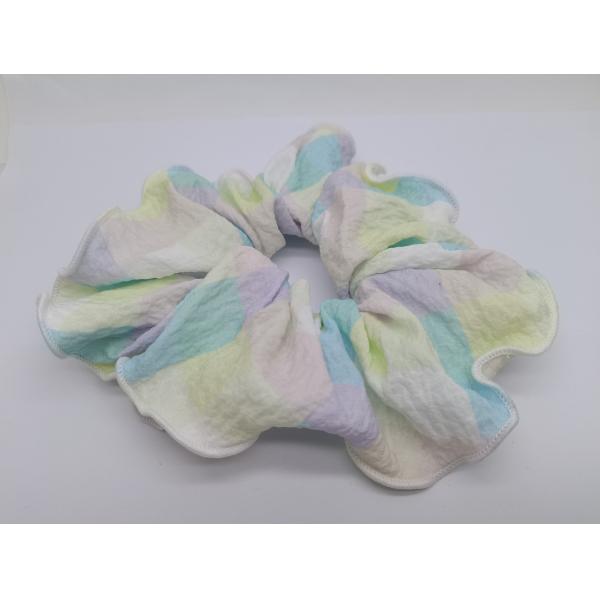 Gorgeous Pleated Hairband Scrunchies Various Color Matching