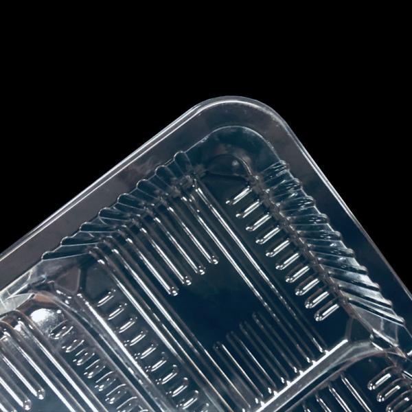 Six Division Food Safe PET Blister Packaging Transparent Tray In Custom Sizes