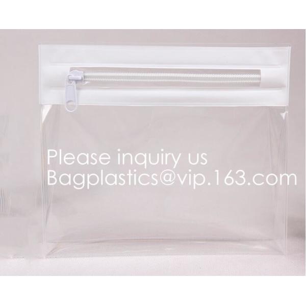 Eco-Friendly Transparent Soft EVA Plastic Cosmetic Packaging Bags With Zipper Top,EVA Plastic Durable Cosmetic Bagease