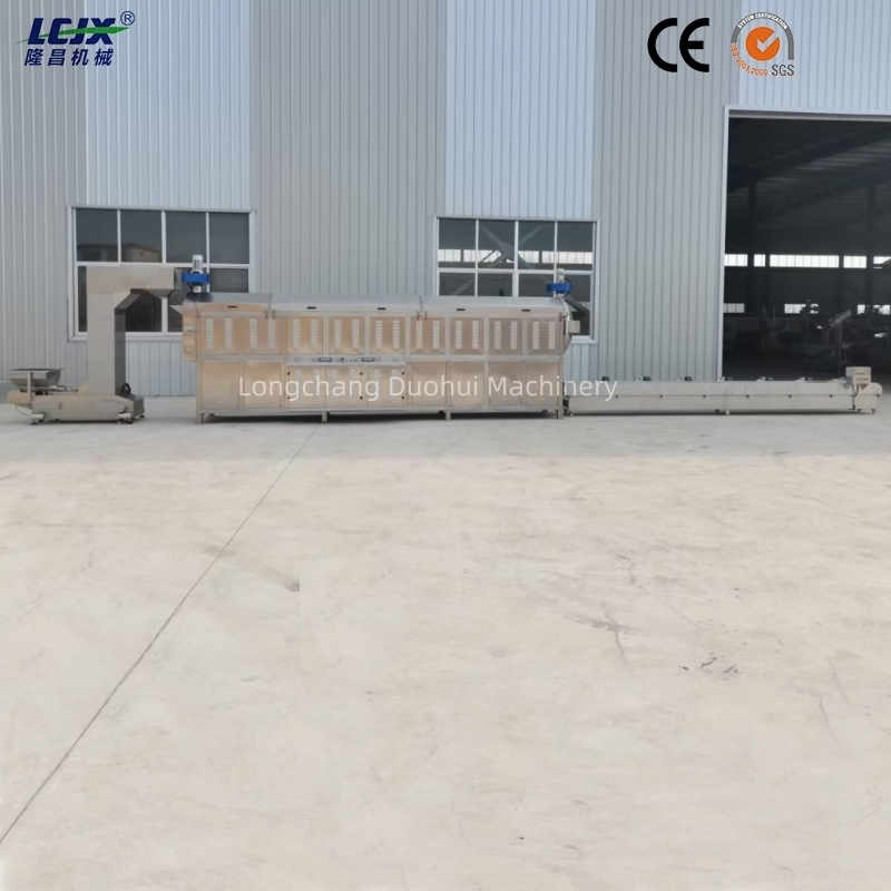 Fully Automatic Puffed Snack Roasting Production Line Puff Extruder Roaster