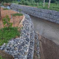 Matraque en gabion tissé Stabilisation de la pente de la berge de la rivière Contrôle de l'érosion galvanisée lourde