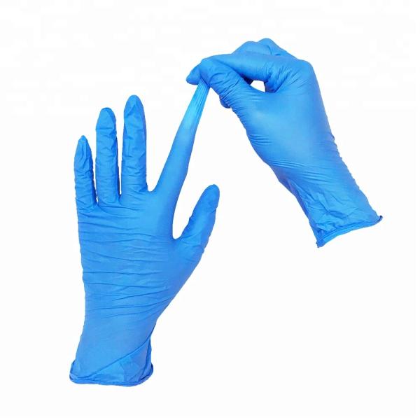 Blue Powder Free Non-Medical Nitrile Gloves With High Quality Disposable NItrile gloves