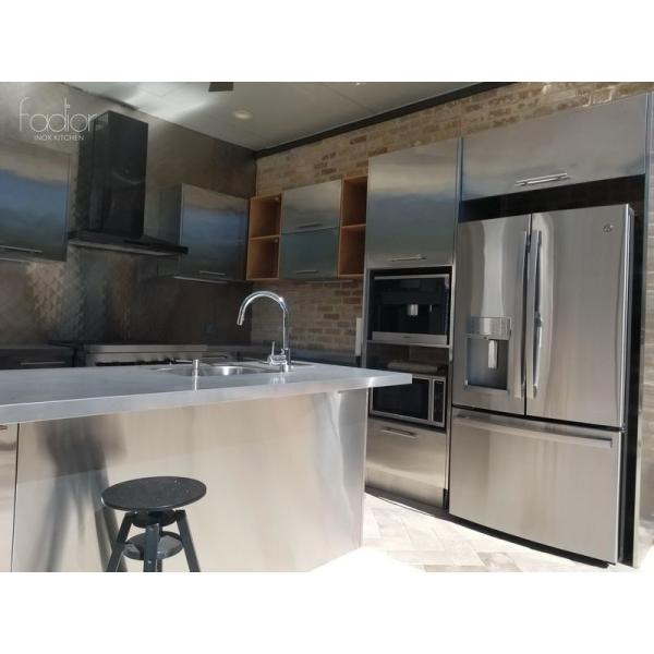 OEM на открытом воздухе кухня из нержавеющей стали раковина шкаф с интегрированными современными приборами