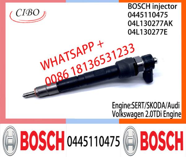BOSCH injetor Common Rail Fuel Injector 0445110475 0986435242 04L130277AK 04L130277E For SERT/SKODA/Audi/Volkswagen