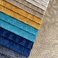 Tissu de canapé en velours tricoté respirant coloré pour la décoration, usine de tissu de canapé