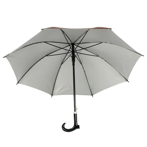 Elderly Self Protection Walking Stick Umbrella with Customized Designs Logo Printing