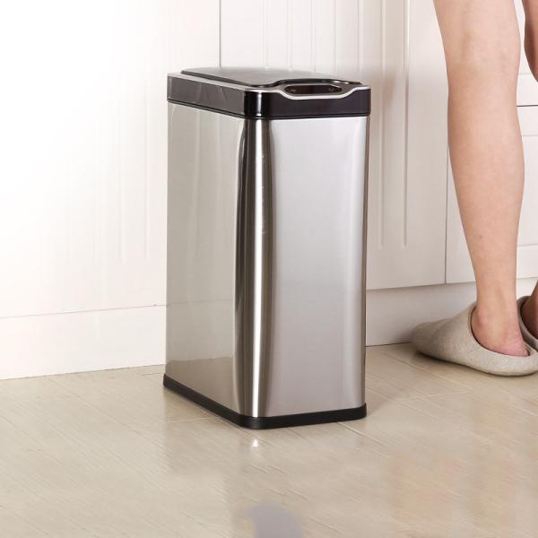 Wholesale Home Kitchen Automatic Intelligent Smart Trash Can Sensor Stainless Steel Trash Can
