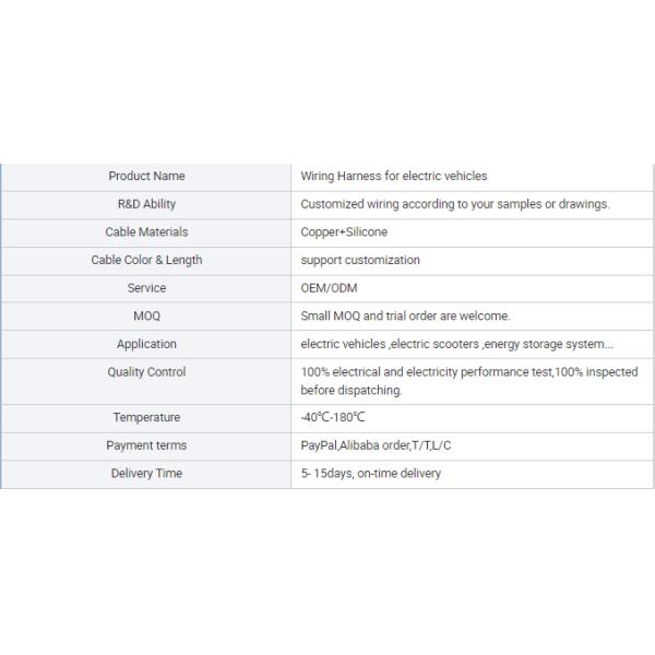 CTS Промышленное электрическое транспортное средство Мотоциклетная кабельная сборка Автомобильная проводка